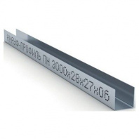 Профиль направляющий ПН 27х28 (3 м) Кнауф 0,6 мм