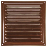 Решетка 1515 МЭ (РВК) вентиляционная металлическая коричневая (150х150)