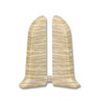 Заглушка левая для плинтуса ПВХ  Дуб Рене