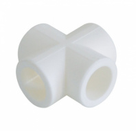 Крестовина полипропиленовая, белая 25 мм