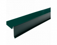 Планка торцевая 90/60/2000 полимерное покрытие зеленая 6005