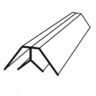 Угол внутренний для панелей ПВХ (3 мх10 мм)