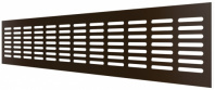 Решетка переточная алюминиевая с анодированным покрытием 4808 DP Al Dark bronze (480x80)