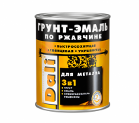 Грунт-эмаль по ржавчине 3 в 1 (серая) 0,75 л DALI