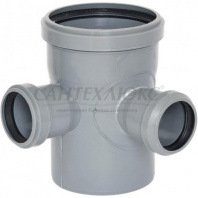 Крестовина ПП для внутренней канализации двухплоскостная 110х50х50 мм, 90° 