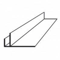 Профиль F-образный для панелей ПВХ 10 мм