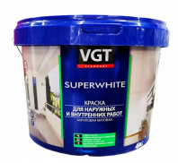 Краска ВДАК-1180 для внутренних и наружных работ 3 кг белоснежная  ВГТ 