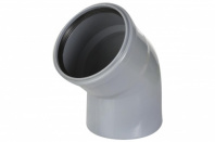 Отвод ПП для внутренней канализации 110 мм, 45°