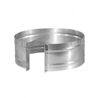 Хомут обжимной ф 200 оцинковка