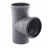 Тройник ПП 110х110 мм, 90° для внутренней канализации
